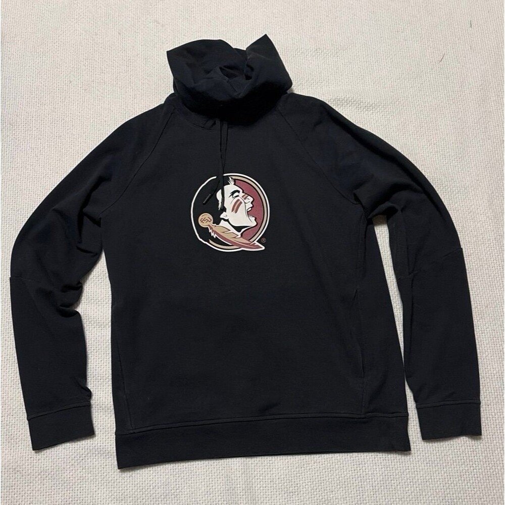 Lululemon Florida State FSU Seminoles College Logo Hoodie Sweatshirt Black Mo